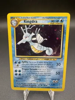 Pokemon TCG Kingdra 8/111 Neo Genesis Unlimited Holofoil MP - Image 1
