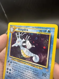 Pokemon TCG Kingdra 8/111 Neo Genesis Unlimited Holofoil MP - Image 4
