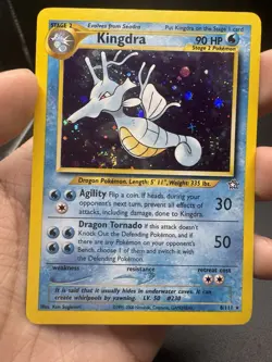 Pokemon TCG Kingdra 8/111 Neo Genesis Unlimited Holofoil MP - Image 5