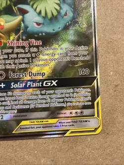Venusaur & Snivy GX SM229 Full Art Holo Card - Image 4