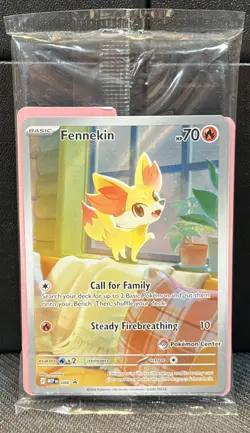 Fennekin 080 (Pokemon Center Stamp - SEALED) - Chaos Rising ETB Promo - 🔥💎🌟 - Image 2