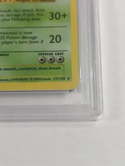 1999 Pokemon Nidoking Holo Shadowless Base Set 11/102 PSA 5 EX - Image 4