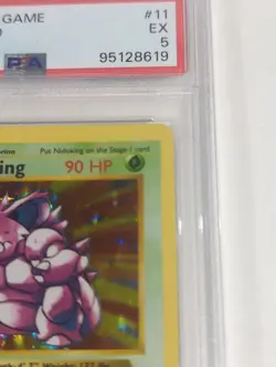 1999 Pokemon Nidoking Holo Shadowless Base Set 11/102 PSA 5 EX - Image 5