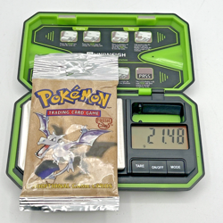 1999 Pokemon Fossil Booster Pack HEAVY 21.48g Aerodactyl Long Crimp WOTC SEALED! 742818061599 - Image 1