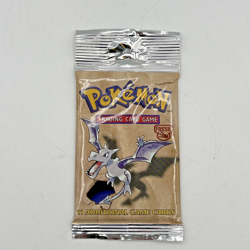 1999 Pokemon Fossil Booster Pack HEAVY 21.48g Aerodactyl Long Crimp WOTC SEALED! 742818061599 - Image 3