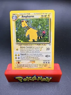 Pokemon Trading Card Game Ampharos 1/64 Neo Revelation MP Holo WOTC Vintage - Image 1