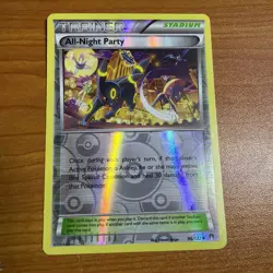All-Night Party 96/122 XY Reverse Holo English Trainer Stadium - Image 1
