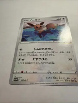 2020 Eevee 075/S-P Pokemon Card Japanese GYM PROMO NM - Image 3