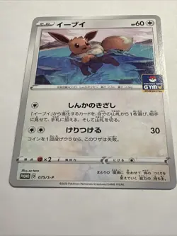 2020 Eevee 075/S-P Pokemon Card Japanese GYM PROMO NM - Image 5