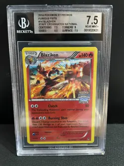 POKEMON XY PROMOS BLAZIKEN STAFF CHAMPIONSHIPS BGS 7.5 - Image 1