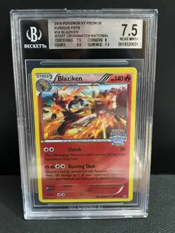 POKEMON XY PROMOS BLAZIKEN STAFF CHAMPIONSHIPS BGS 7.5 - Image 2