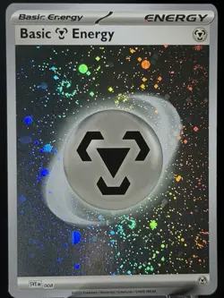 Pokemon 151 Cosmo Holo Metal Energy 008 With 5 Separate Swirls - CRAZY COOL 🌀 - Image 1
