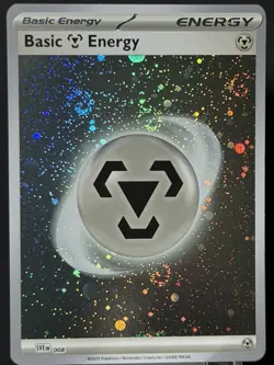 Pokemon 151 Cosmo Holo Metal Energy 008 With 5 Separate Swirls - CRAZY COOL 🌀 - Image 4