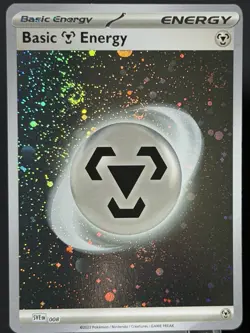 Pokemon 151 Cosmo Holo Metal Energy 008 With 5 Separate Swirls - CRAZY COOL 🌀 - Image 5