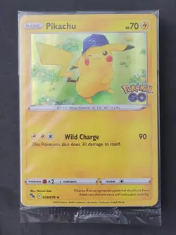 Pikachu 028/078 Sealed Holo Pokemon GO TCG - Image 1