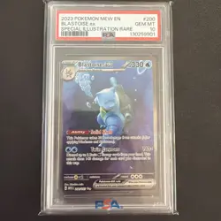Pokemon Blastoise ex 200/165 Scarlet & Violet 151 SIR Holo PSA 10 - Image 1