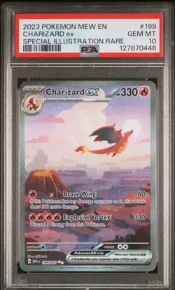 Pokemon TCG Charizard EX Scarlet & Violet 151 Card 199/165 Gem Mint 💎 PSA 10 - Image 1