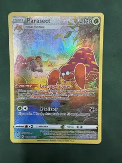 Pokemon TCG Parasect Trainer Gallery Holo Ultra Rare Card TG01/TG30 Lost Origin - Image 1
