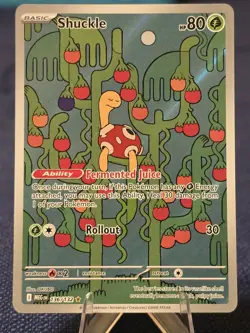 Shuckle 136/132 Illustration Rare Mega Evolution Pokemon Holo Near Mint - Image 1