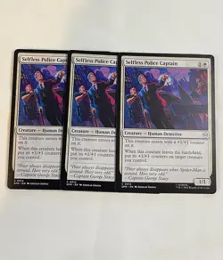 X3 Selfless Police Captain MTG Marvels Spider-Man - Image 1