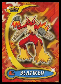 Blaziken #9 Topps Advanced Challenge Trading Cards Pokemon Lightly Played - Image 1