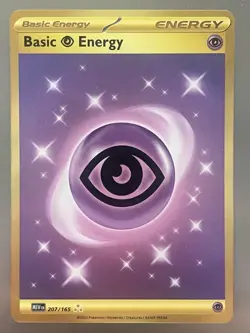 Basic Psychic Energy 207/165 Scarlet Violet 151 Gold Hyper Rare Pokemon TCG NM - Image 1