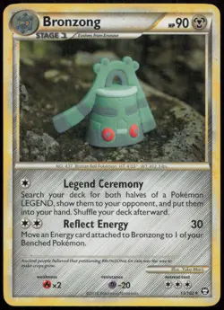 Bronzong 15/102 MP HGSS Triumphant Rare Pokemon - Image 1