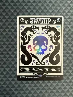 MTG Swamp #0890 Rainbow Foil Rare Secret Lair Drop Series (SLD) - Image 1