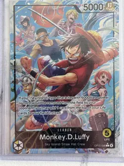 Bandai One Piece Monkey D. Luffy OP15-098 Leader Alt Art Holo EN - Image 1
