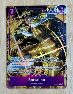 Borsalino Alt Art OP16-073 The Time of Battle One Piece Card - Image 1