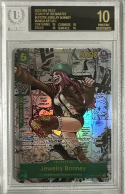 BGS 10 BLACK LABEL One Piece Jewelry Bonney Manga OP12-118 Legacy Of The Master - Image 1