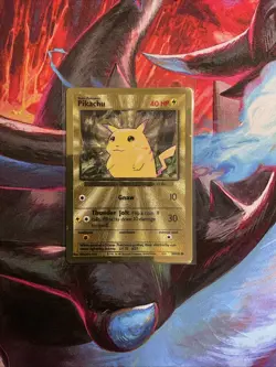 Pikachu Metal Gold Card Pokemon 25th Anniversary Celebrations 58/102 Promo LP - Image 1
