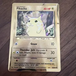 Pikachu 58/102 - Gold Metal Card - Celebrations UPC Promo - Pokemon Card - NM - Image 3