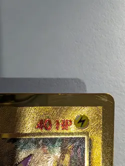 Pikachu - Metal Gold Card UPC Pokemon 25th Anniversary Celebrations 58/102 Promo - Image 3