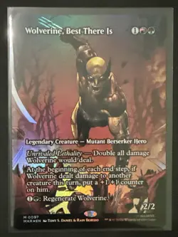 MTG Wolverine, Best There Is (Borderless, FOIL) 0097 Marvel Super Heroes NM - Image 1
