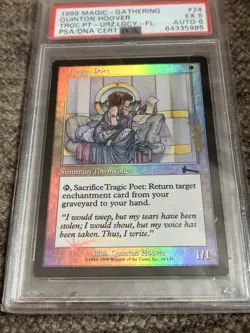 Signed Foil Tragic Poet Quinton Hoover MTG - Image 1