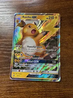 Raichu GX 29/73 Shining Legends Ultra Rare Pokemon Card NM/M Holo - Image 1