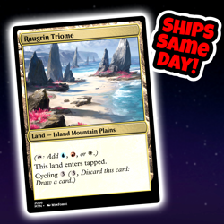 Raugrin Triome - Custom Art Magic: The Gathering Playtest Card - Commander EDH - Image 1