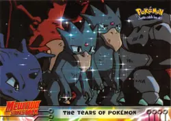 THE TEARS OF POKEMON #37 - BLUE Logo - NONHOLO MEWTWO SB - TOPPS POKEMON CARD LP - Image 1
