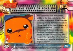 THE TEARS OF POKEMON #37 - BLUE Logo - NONHOLO MEWTWO SB - TOPPS POKEMON CARD LP - Image 2