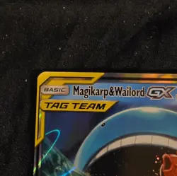 Pokemon Magikarp & Wailord GX SM166 Promo Holo TAG TEAM Card English 300 HP - Image 3