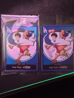 ONE PIECE X DODGERS PROMO MONKEY D LUFFY DON CARD 2026 Limited Rare New Sealed - Image 1