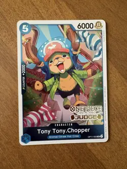 One Piece Card Game Tony Tony Chopper OP11-053 UC Judge Pack Foil Promo English - Image 1
