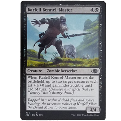 x1 Karfell Kennel-Master J22 MTG M/NM Common Black Creature Zombie Berserker TCG - Image 1