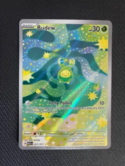 Budew ME: Ascended Heroes Illustration Rare 221/217 Pokemon Card Holo IR - Image 1