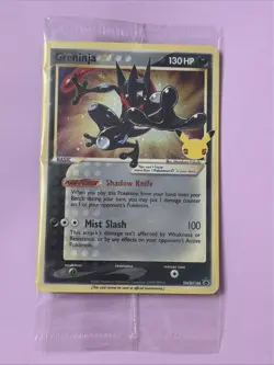 Greninja Gold Star Sealed Promo SWSH144 Celebrations ETB Pokemon TCG - 1 Card - Image 1