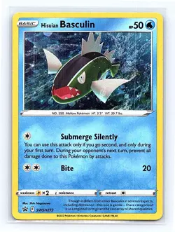 Hisuian Basculin Holo SWSH273 SWSH: Sword & Shield Promo Cards Promo NM - Image 1