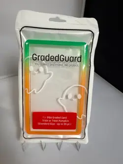 GradedGuard PSA Graded Card Protector Trick or Treat Pumpkin Halloween Sealed - Image 1
