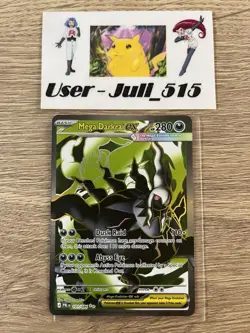 Pokemon TCG Card - Mega Darkrai 101/084 - Pitch Black - Near Mint (In Hand) UK - Image 1