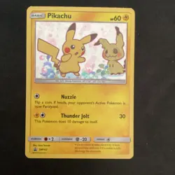 Nintendo Pokemon TCG Pikachu SM162 SM Promos MP Holo Promo Card English 2019 - Image 1